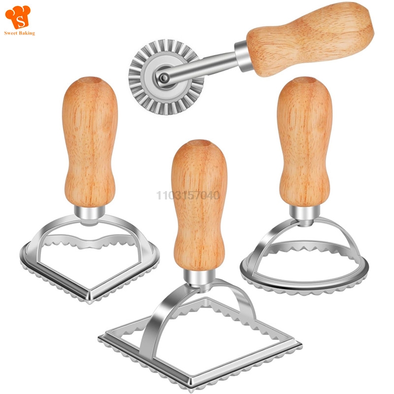Dumpling Press Set - 3/4 pçs manual moldes de macarrão