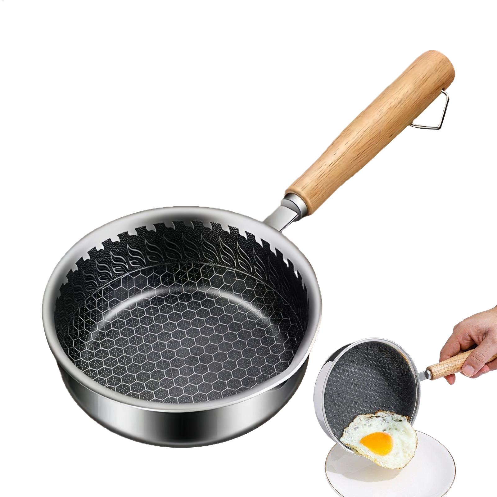 Egg Waffle Pan - Mini Frigideira Antiaderente com Cabo de