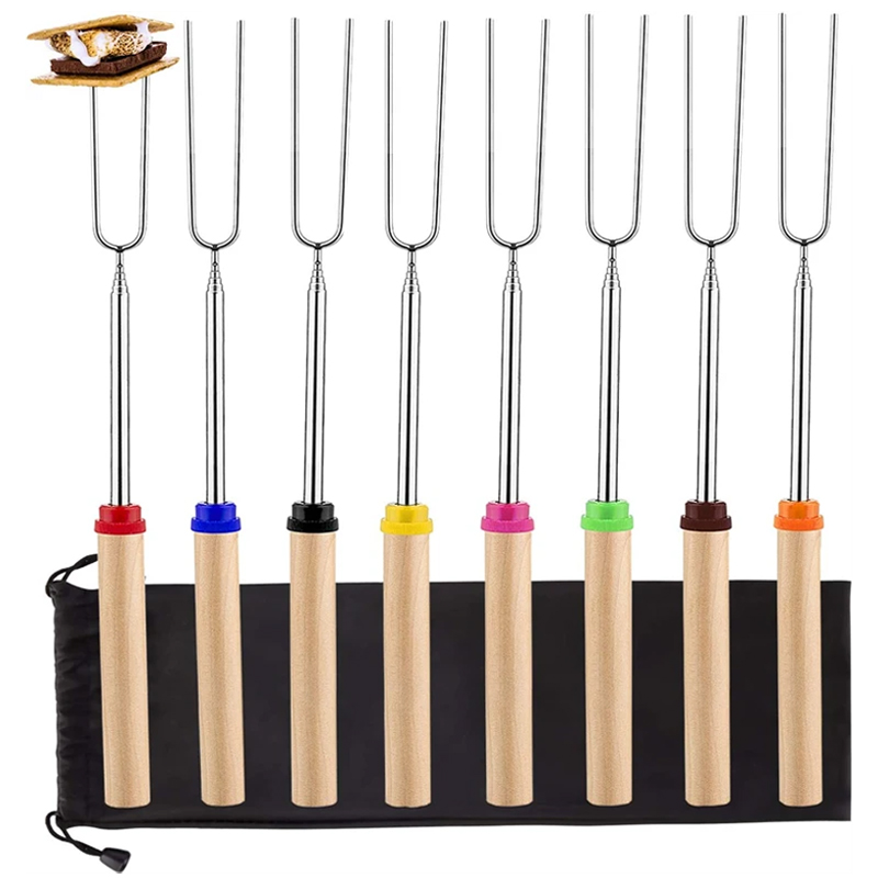 Hot Dog Press - Conjunto de 8 Espetos de Churrasco
