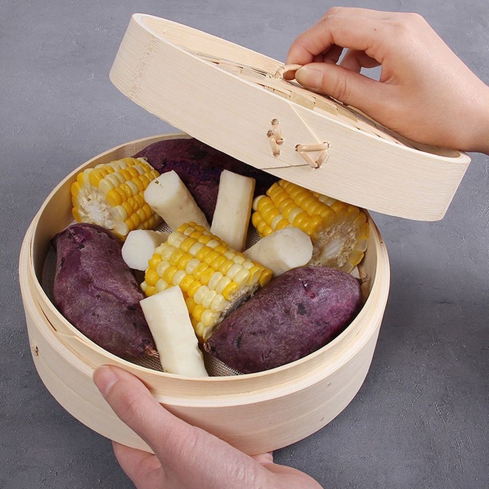 Vaporera de Bambu Chinesa com  - Bao Steamer Bamboo avaliação e preço