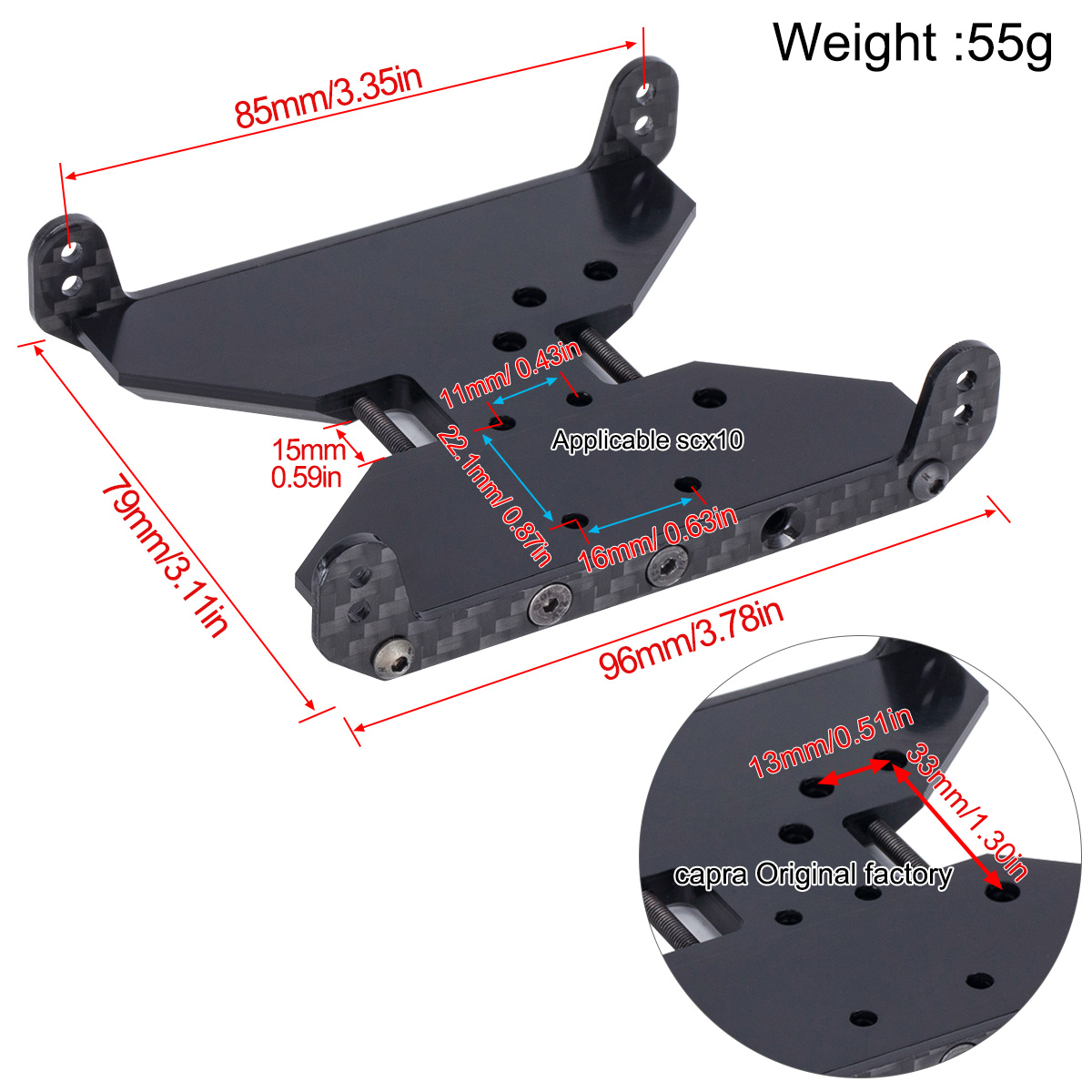 Placa de transmissão de chassi - Crepe Pan Carbon avaliação e preço