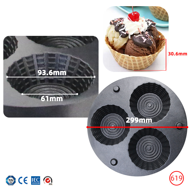 Máquina Comercial de Cone de W - Waffle Cone Maker avaliação e preço