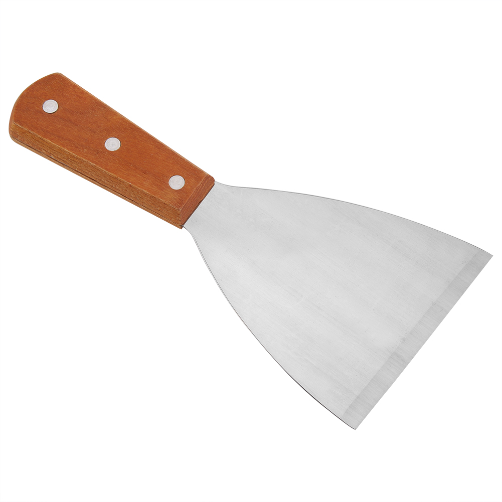 Raspador de pá de aço inoxidáv - Okonomiyaki Spatula avaliação e preço