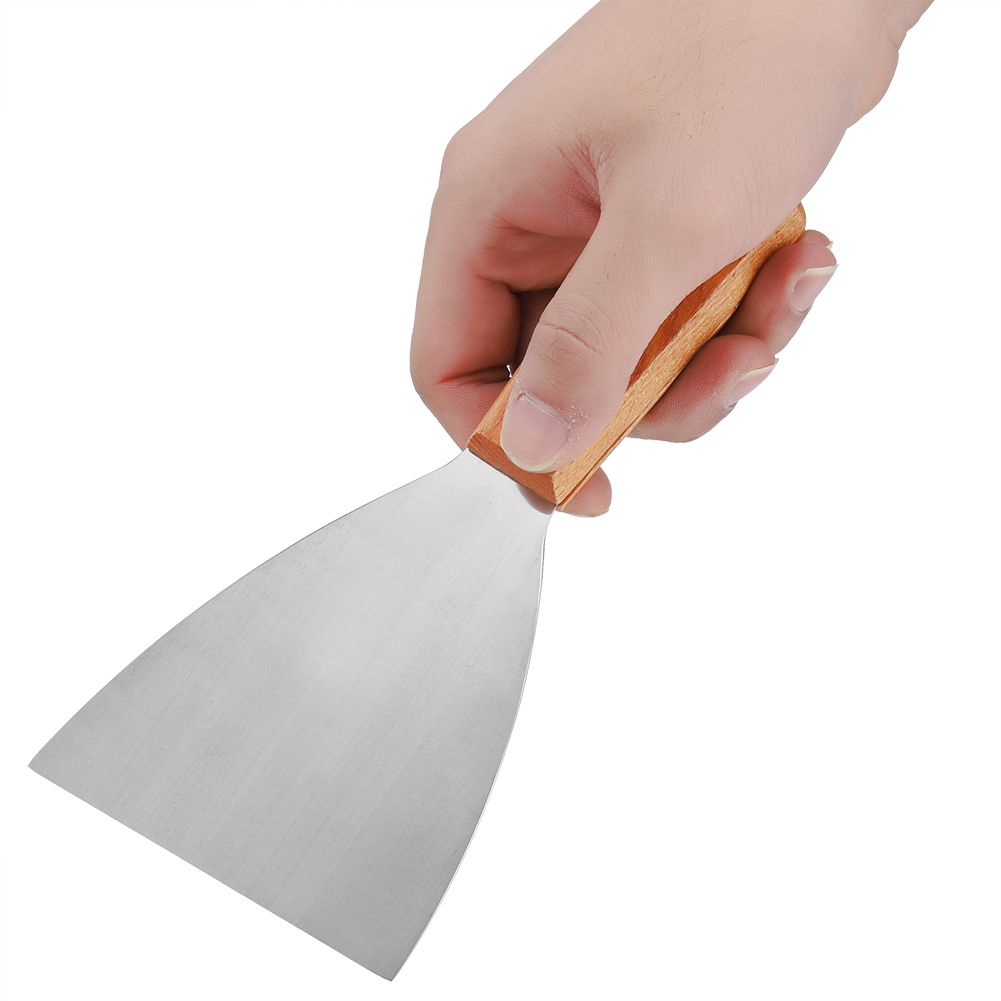 Raspador de pá de aço inoxidáv - Okonomiyaki Spatula avaliação e preço