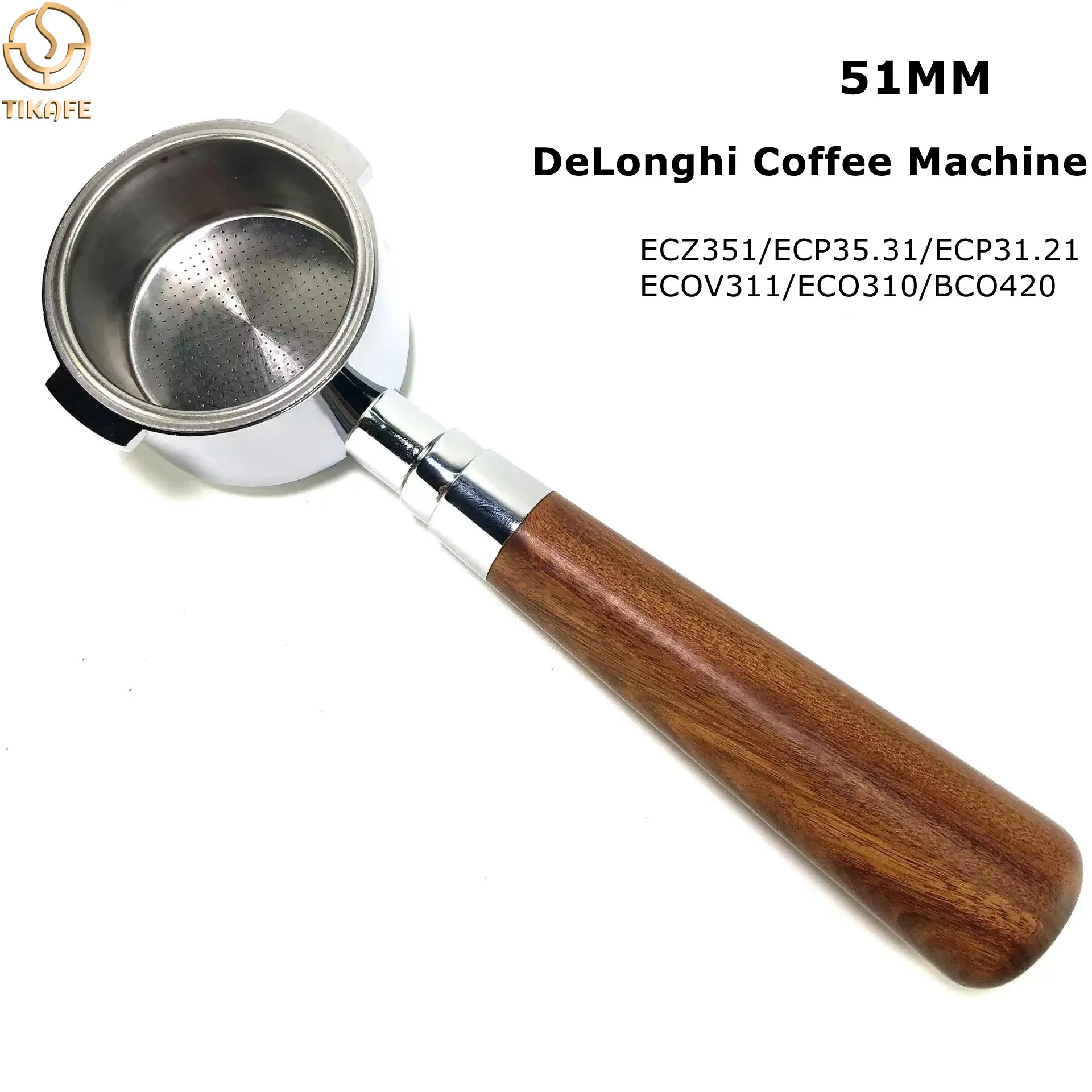 Portafiltro sem fundo de 51mm, - Delonghi Espresso Ecp3420 avaliação e preço