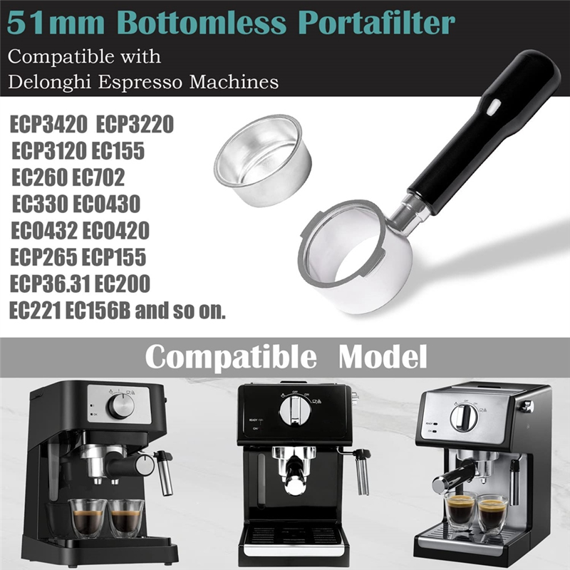 Portafilter sem fundo aa86 51m - Delonghi Espresso Ecp3420 avaliação e preço