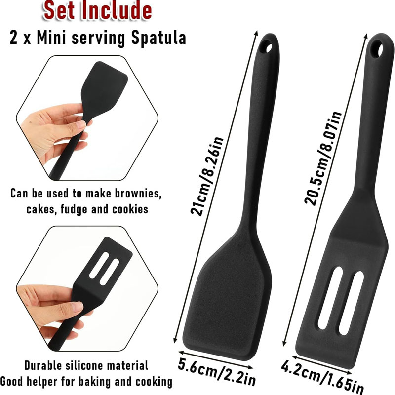 2 pçs mini silicone brownie se - Okonomiyaki Spatula avaliação e preço
