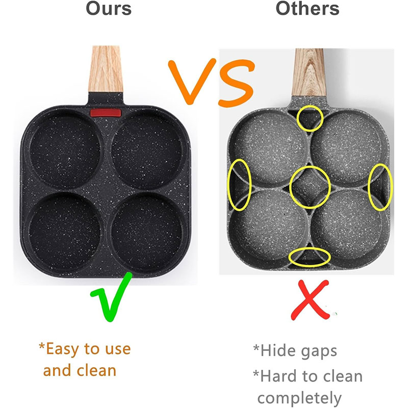 Frigideira de ovo aprofundada  - Mini Pancake Griddle avaliação e preço